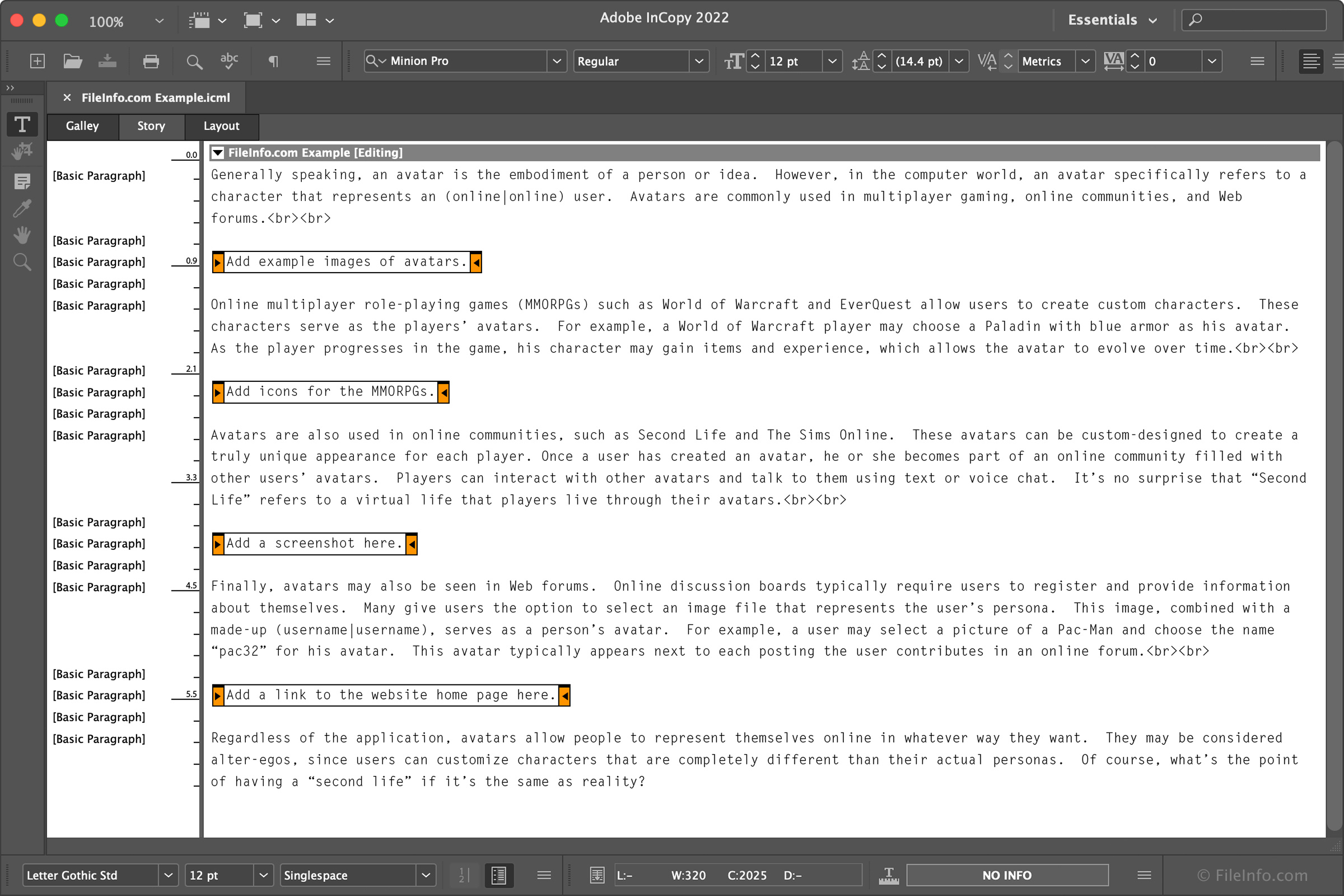 Adobe InCopy - edycja tekstu